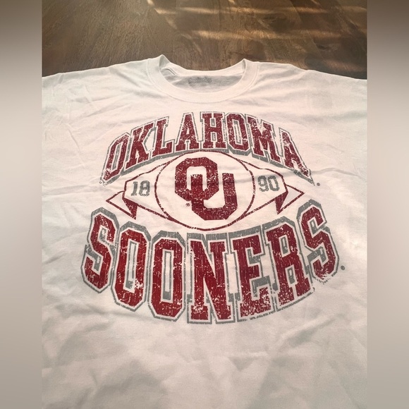 OU Oklahoma University Sooners White T-Shirt Size XL New With Tags - Picture 3 of 5